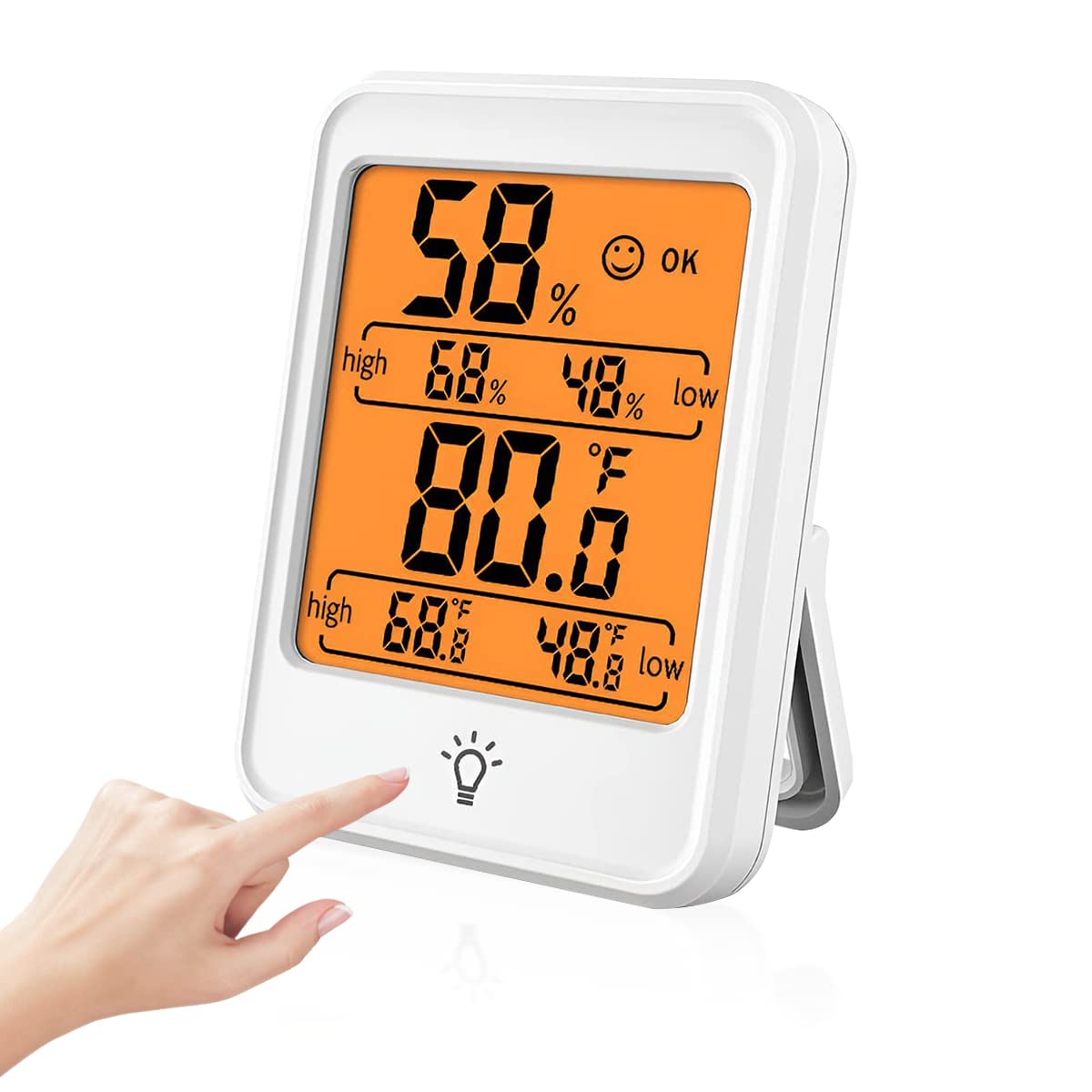 Serplex Electronic LCD Digital Display Indoor Thermometer Hygrometer Weather Station Monitor Hygrometer Backlit Humidity Guage Accurate Temperature Monitor Meter with Stand for Home Office Green House Serplex Electronic LCD Digital Display Indoor Thermometer Hygrometer Weather Station Monitor Hygrometer Backlit Humidity Guage Accurate Temperature Monitor Meter with Stand for Home Office Green House